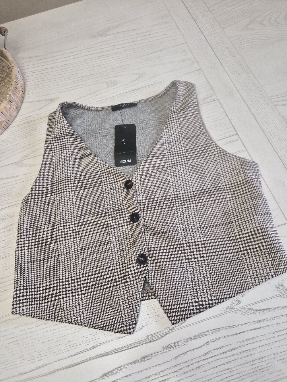 Woman brown Vest Size M
